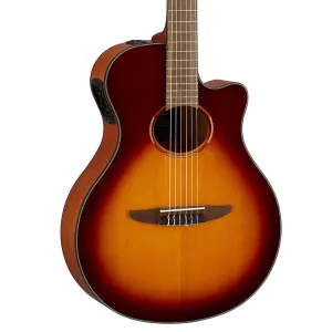 Yamaha NX Series NTX1-BS Nylon String Acoustic-Electric Guitar - Brown Sunburst