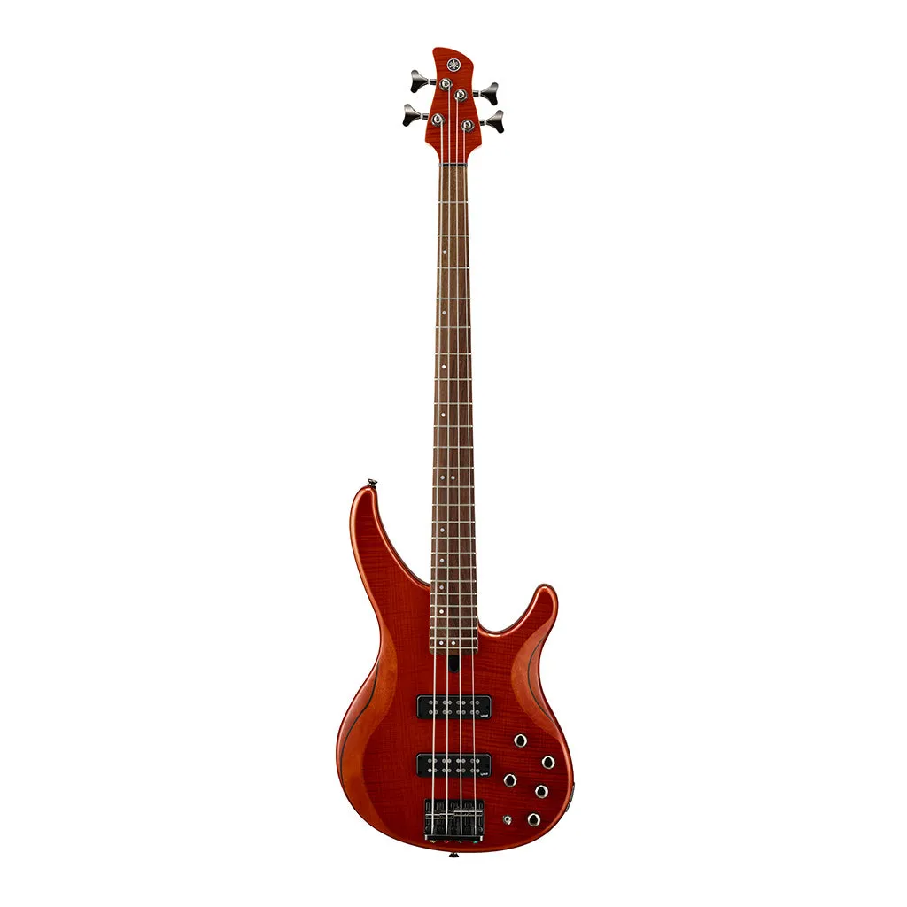 Yamaha TRBX604FM 4-String Bass Guitar - Caramel Brown