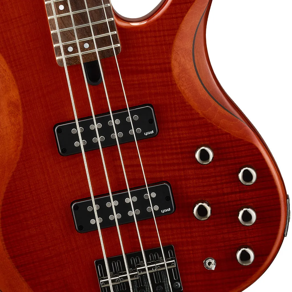 Yamaha TRBX604FM 4-String Bass Guitar - Caramel Brown